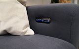 Power Recliner Control | Fabric | Angelica Modern Motion Reclining Sectional | Mofit Home Furniture