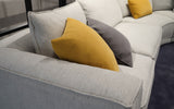 Armchair | Fabric | Aquilo Modern Motion Sectional Sofa with Ottoman | Mofit Home Furniture