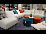 video details | Italian Leather | Corus Modern Motion Sectional Sofa | Mofit Home Furniture