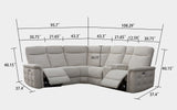 Aristona Modern Motion Reclining Sectional