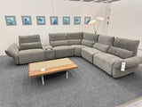 Blossom Curve Power Reclining Sectional with Console Table